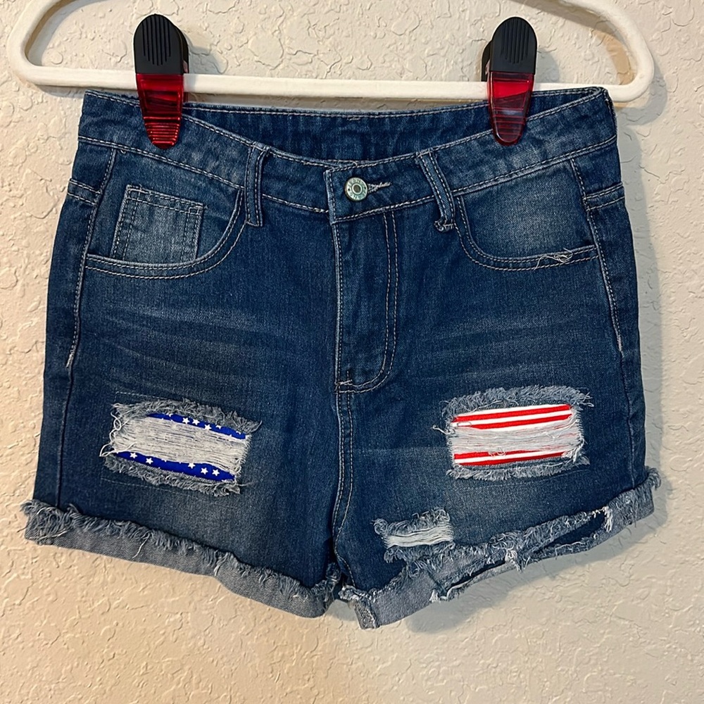 USA blue Jean shorts p